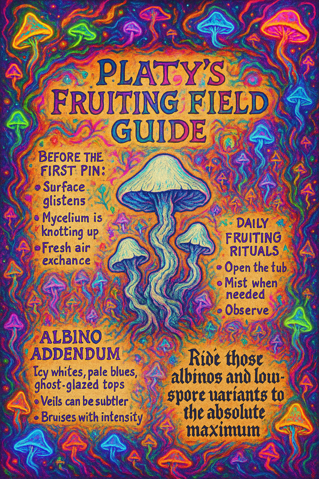 PLATY’S FRUITING FIELD GUIDE